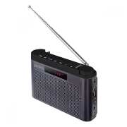 Радиоприемник Perfeo ТАЙГА УКВ/FM, MP3, AUX, аккумулятор, серый (PF_C4941)