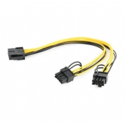 Переходник питания для видеокарты PCI-E 8pin (f) -> 2 x 6+2pin (m), Cablexpert (CC-PSU-85)