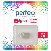 64Gb Perfeo M10 Metal Series USB 2.0 (PF-M10MS064)