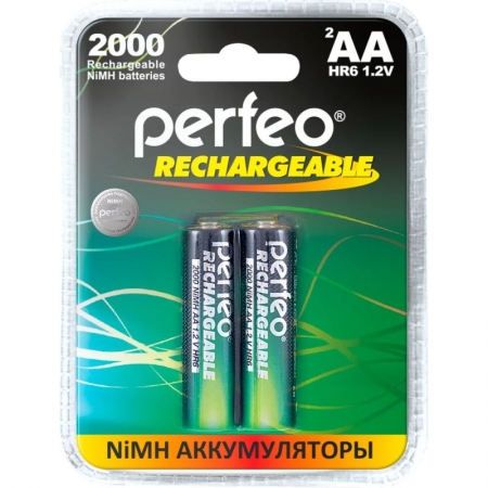  AA Perfeo AA2000/2BL 2000/ Ni-Mh, 2, 