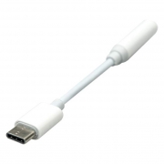 Адаптер USB Type C(m) - 3.5 jack, 0.09 м, белый Dialog (CU1301)