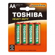 Батарейка AA Toshiba R6/4BL солевая, 4 шт, блистер