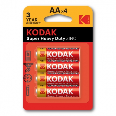  AA Kodak Super Heavy Duty R6 , 4 , 