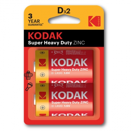  D Kodak Super Heavy Duty R20/2BL, 2,  (KDHZ-2)