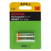 Аккумулятор AAA Kodak HR03-2BL 850мА/ч Pre-Charged Ni-Mh, 2шт, блистер (K3AHR-2)