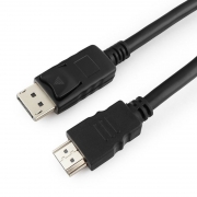 Кабель DisplayPort/M - HDMI/M, 10 м, черный, Cablexpert (CC-DP-HDMI-10M)