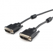 Кабель DVI-D Single link, 4.5 м, экран, 2 фильтра, черный, Cablexpert (CC-DVIL-BK-15)