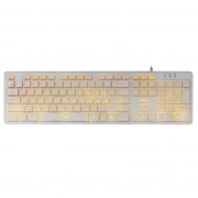 Клавиатура игровая DIALOG Katana KK-ML17U USB, подсветка, мультимедийная, белая