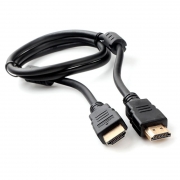 Кабель HDMI 19M-19M V2.0, 1.0 м, черный, 2 фильтра, позол. разъемы, Cablexpert (CCF2-HDMI4-1M)