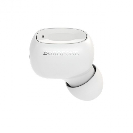 Гарнитура Bluetooth Borofone BC28 Shini, вставная, моно, белая