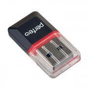 Карт-ридер внешний USB Perfeo PF-VI-R008 для microSD, черный (PF_5055)