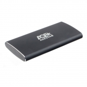 Внешний контейнер для SSD mSATA AgeStar 3UBMS2, черный, металл, USB 3.0