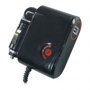 Автомобильный адаптер питания Robiton K3000S 3/4,5/6/7,5/9/12В 3А, 1A USB, 8 насадок (10600)