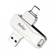 32Gb Netac U782C Dual Silver USB 3.0/Type C (NT03U782C-032G-30PN)