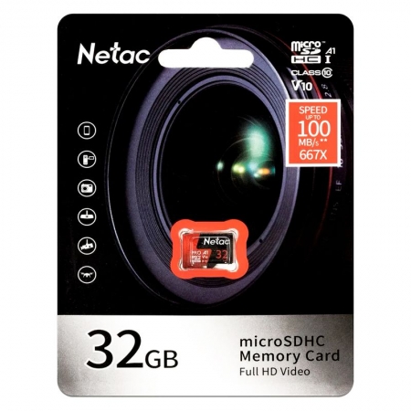   Micro SDHC 32Gb Netac P500 Extreme Pro U1 V10  A1 100 /c  