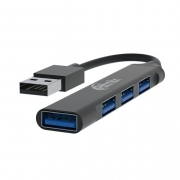 HUB 4-port Ritmix CR-4400M, USB3.0 (1 порт), USB2.0 (3 порта), металл