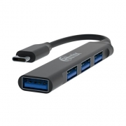 HUB 4-port Ritmix CR-4401 Metal, USB3.0 (1 порт), USB2.0 (3 порта), подключение к Type C, металл