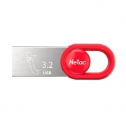 64Gb Netac UM2 Red металл USB 3.2 (NT03UM2N-064G-32RE)