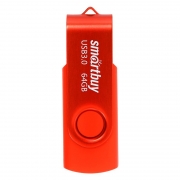 64Gb Smartbuy Twist Red USB3.0 (SB064GB3TWR)