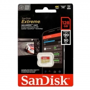   Micro SDXC 128Gb SanDisk Extreme U3 V30 A2 190/90 / (SDSQXAA-128G-GN6MN)