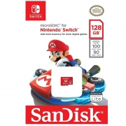 Карта памяти Micro SDXC 128Gb SanDisk Nintendo Switch 100/90 Мб/с (SDSQXAO-128G-GN3ZN)