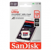   Micro SDXC 128Gb SanDisk Ultra U1 A1, 140 / (SDSQUAB-128G-GN6MN)
