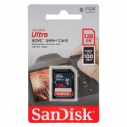 Карта памяти SDXC 128Gb SanDisk Ultra Class 10, UHS-I U1, R100 Мб/с (SDSDUNR-128G-GN3IN)