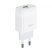 Зарядное устройство Hoco C72Q QC3.0 3А USB, белое