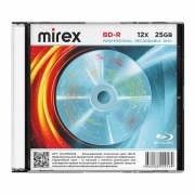 Диск BD-R Mirex 25 Gb 12x, Slim Case (UL141012A1S)