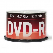 Диск DVD-R Data Standard 4,7 Gb 16x, Cake Box, 50шт (13410-DSDRM03B)