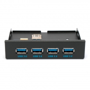 Панель фронтальная 3.5 с 4 портами USB 3.0, Gembird FP3.5-USB3-4A