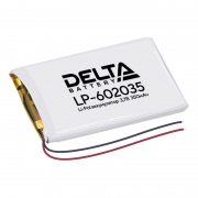 Аккумулятор Li-Po 3.7В 350мАч, Delta LP-602035