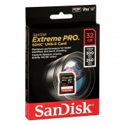 Карта памяти SDHC 32Gb SanDisk Extreme Pro UHS-II U3 V90, 300/260 Мб/c (SDSDXDK-032G-GN4IN)