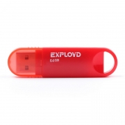 64Gb Exployd 570 Red USB 2.0 (EX-64GB-570-Red)