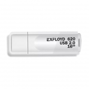 16Gb Exployd 620 White USB 2.0 (EX-16GB-620-White)