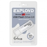 64Gb Exployd 620 White USB 2.0 (EX-64GB-620-White)