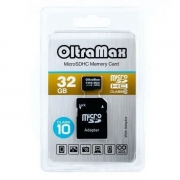   Micro SDHC 32Gb OltraMax Class 10 +  SD (OM032GCSDHC10-AD)