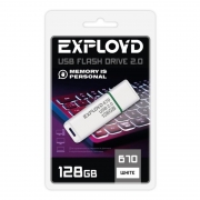128Gb Exployd 670 White USB 2.0 (EX-128GB-670-White)