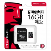   Micro SDHC 16Gb Kingston Industrial U3 V30 A1 100/80 / +  SD (SDCIT2/16GB)