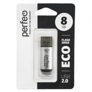 8Gb Perfeo E04 Silver Economy Series USB 2.0 (PF-E04S008ES)