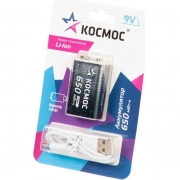  9V  Li-ion 9 650 mWh,   USB,  (KOCLi9V650mAh1BL)