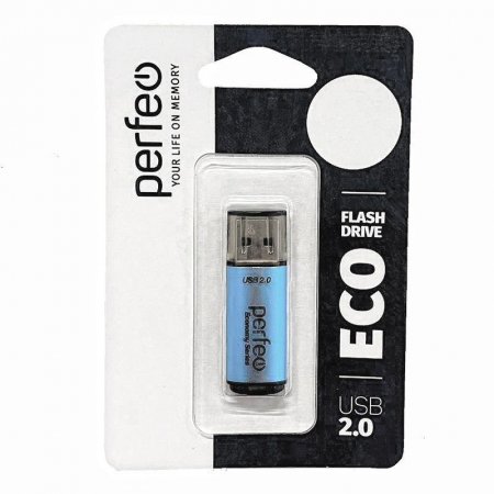 16Gb Perfeo E04 Blue Economy Series USB 2.0 (PF-E04N016ES)