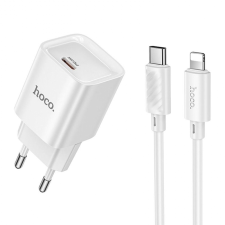   Hoco C146A, QC3.0/PD 20W USB C +  Type C - Lightning, 