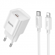   Hoco C146A, QC3.0/PD 20W USB C +  Type C - Lightning, 