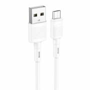 Кабель USB 2.0 Am=>micro B - 1.0 м, белый, Hoco X83 Victory