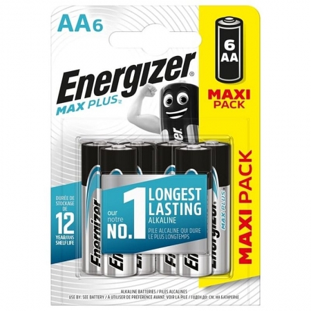  AA Energizer MAX Plus LR6/6BL, 6, 