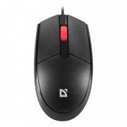 Мышь Defender MM-523 Delta, черная, USB (52523)
