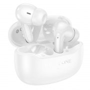 Гарнитура Bluetooth Borofone FQ1 Shine, TWS, вставная, зарядный кейс, белая