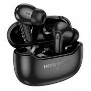 Гарнитура Bluetooth Borofone FQ1 Shine, TWS, вставная, зарядный кейс, черная
