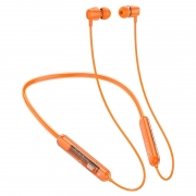 Гарнитура Bluetooth Hoco ES65 Dream, вставная, шейный обод, оранжевая